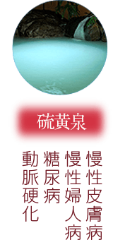 硫黄泉 貧血 リュウマチ 更年期障害